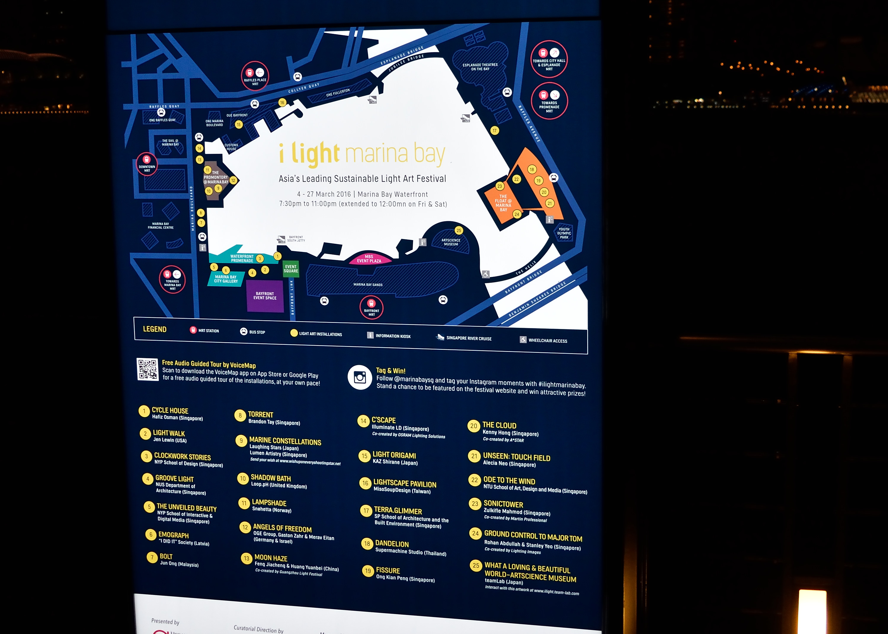 Map and list of installations (click to enlarge)