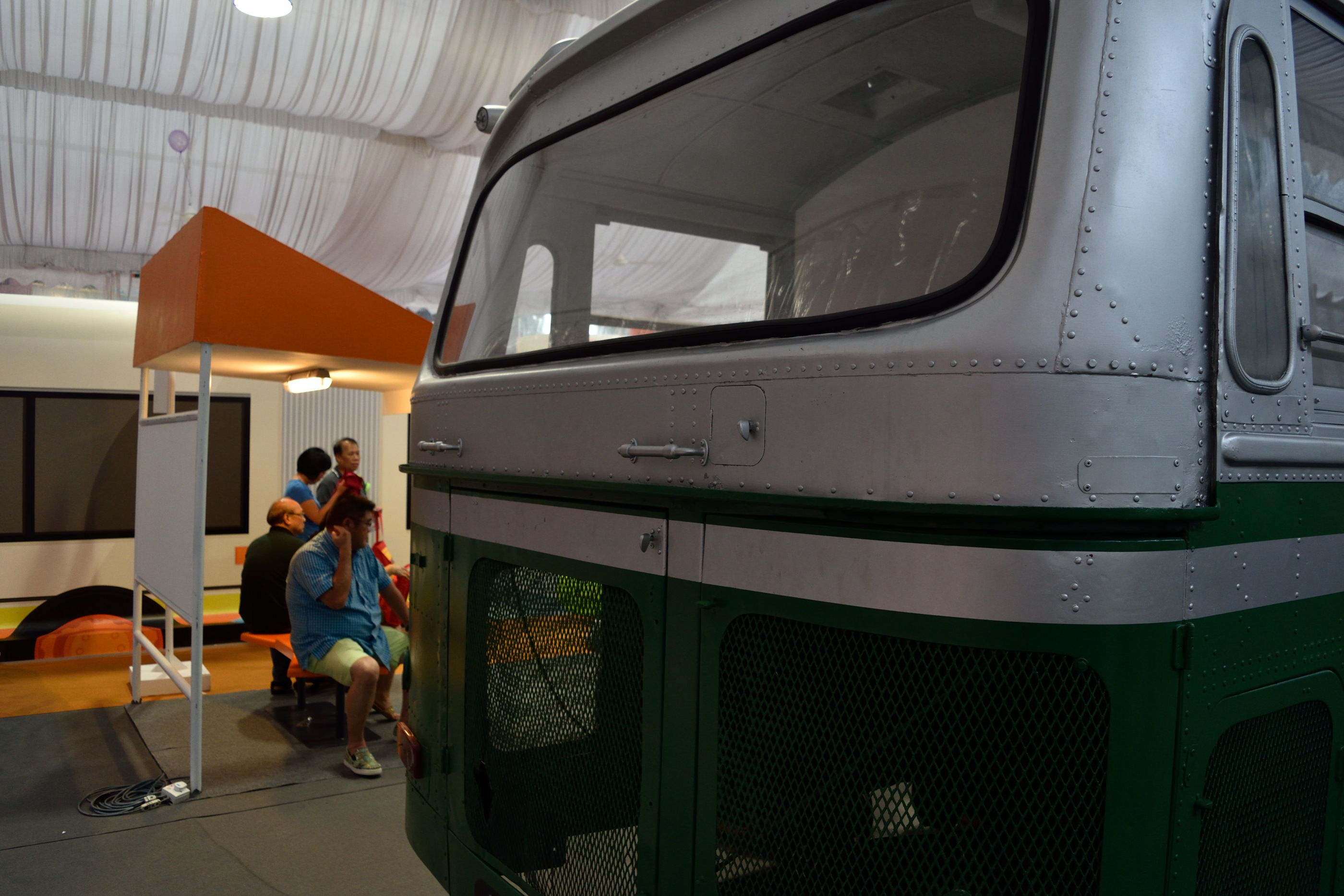 An old Nissan UD bus once operated by the Singapore Traction Company.