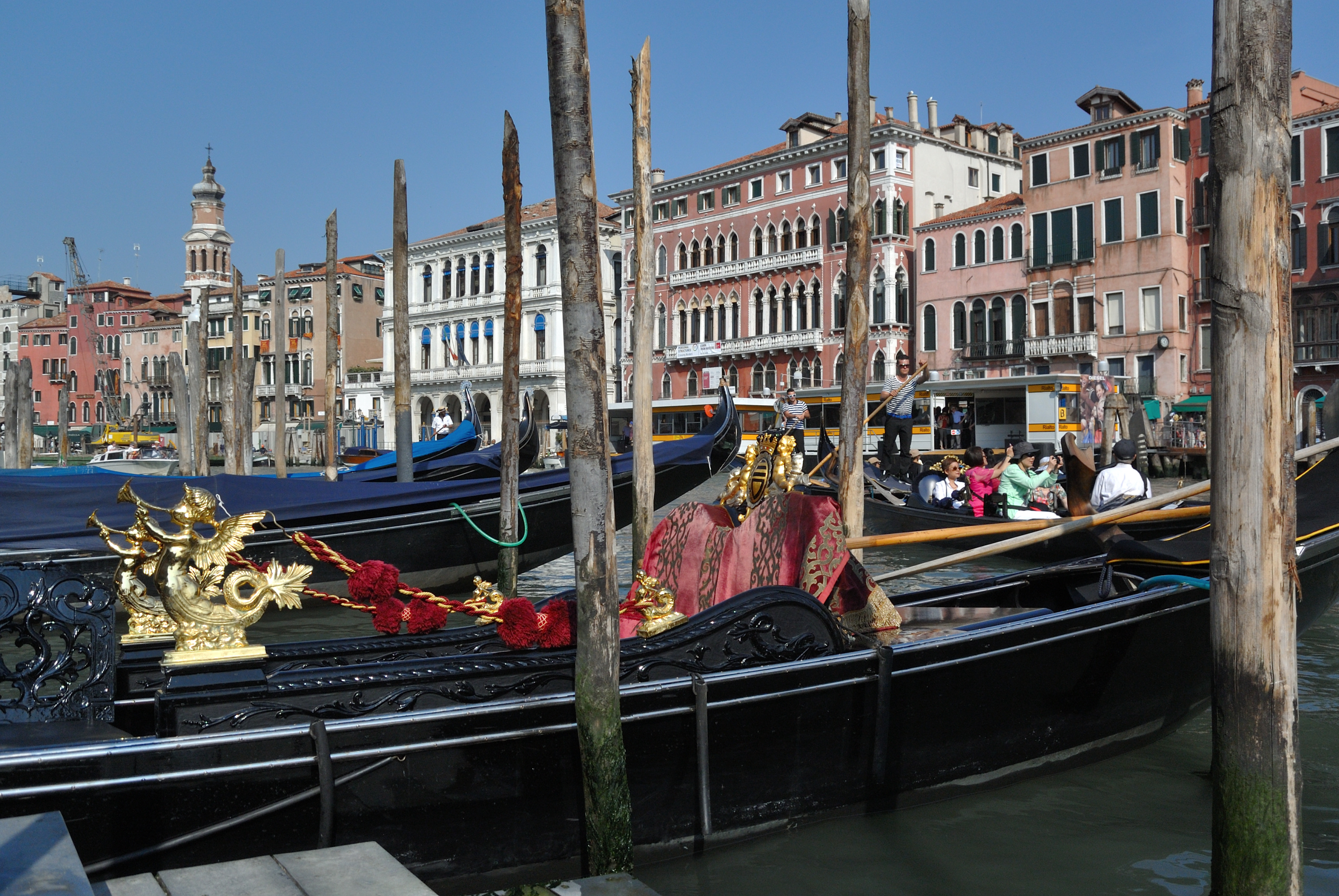 Gondolas at the Grand Canal