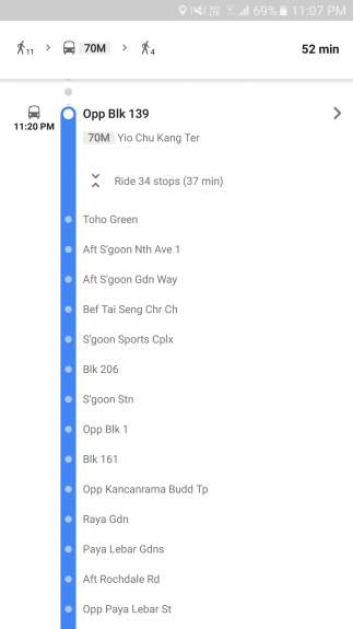 Google Maps works really well in Singapore.