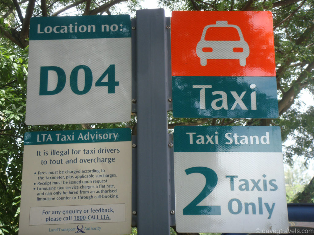 A taxi stand sign. Source: Grab